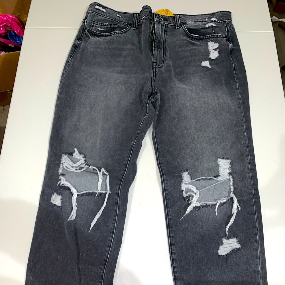 Destructed Black Jeans NWT